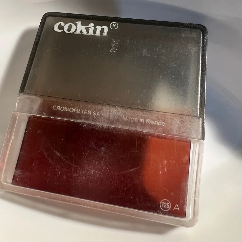 Vintage Cokin Paris A125 Hard-Edge Gradual T2 (Tobacco) Camera Filter EUC